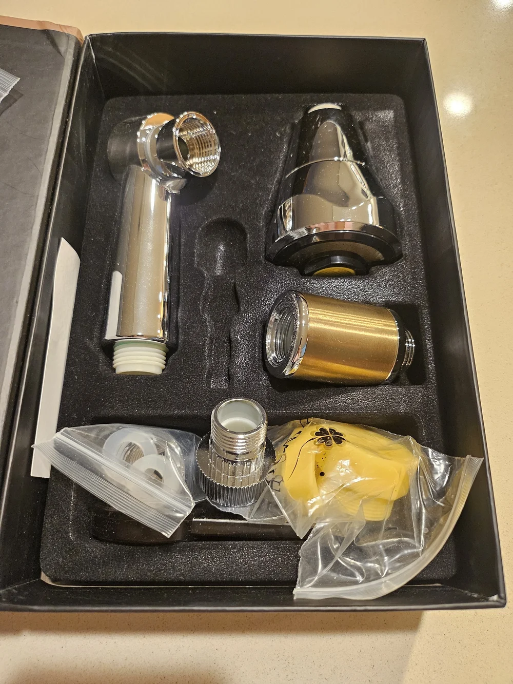 Gemma Chrome and Gold Replacement Kit - Multi-Piece Faucet Accessory Set